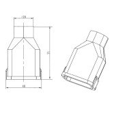 Ecumaster Osłona G24L gumowa na złącze FCI 24Pin
