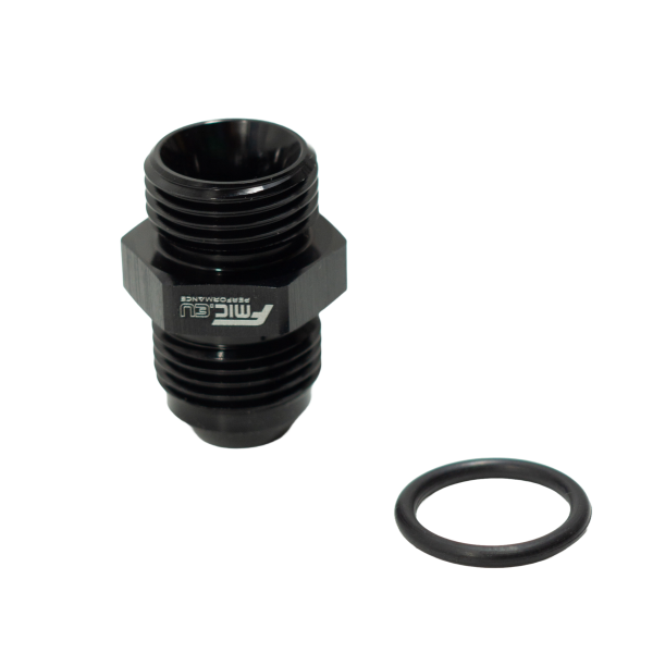 AN8 Male JIC Hose Fitting Adapter - Black