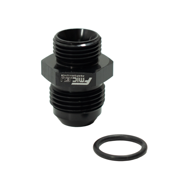 AN8 ORB Male to AN10 Male JIC Hose Fitting Adapter Black