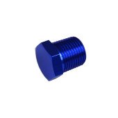 Blue 3/8" NPT Hex Head Socket Blanking Plug
