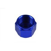 AN-10 JIC Female Flare Hex Port Plug Adapter - Blue
