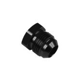 AN-8 JIC Flare Hex Port Plug Adapter - Black Fitting