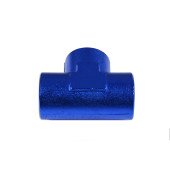 Blue 1/4" NPT Tee for Female Connections