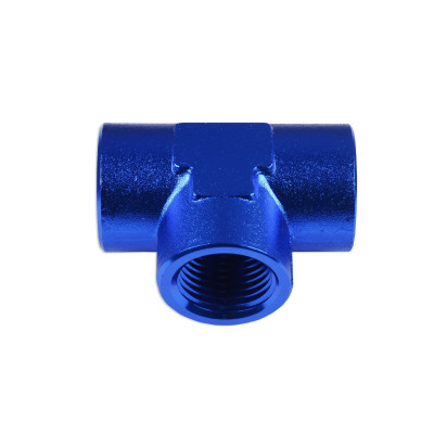 1/8 NPT Black Tee Fitting for Fuel System Customization
