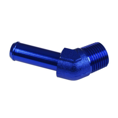 45° NPT to 1/2" Nipple Fitting - Blue