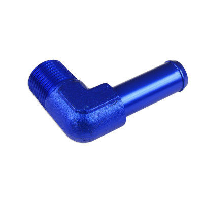 90° NPT Fitting 1/2" to 5/8" Nipple - Blue