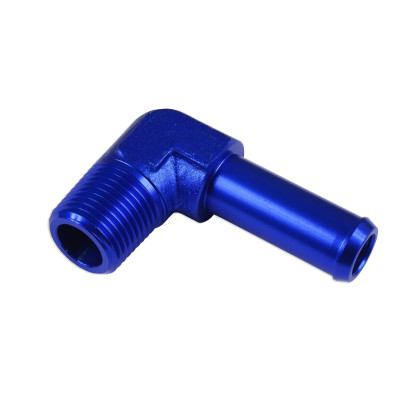 90° NPT Fitting 3/8" to 1/2" Nipple - Blue