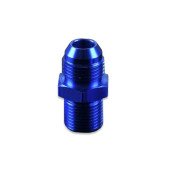 Blue AN10 JIC Flare to M12x1.0 Hose Fitting Adapter