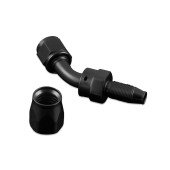 Black 45° AN6 Swivel Fitting for Custom Hoses