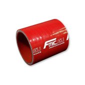 76mm Red Straight Silicone Coupler - Durable 7.6cm