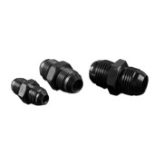 Black AN4 Male to AN4 Male JIC Hose Fitting Adapter