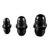 AN8 Male to AN8 Male JIC Hose Fitting Adapter - Black
