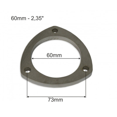 60mm 3-Bolt Exhaust Flange for Enhanced Performance