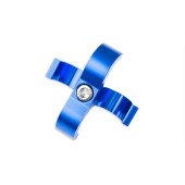 Blue AN12 Dual Clips Fuel Hose Clamp Set