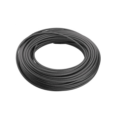 5mm Nylon Braided PTFE Fuel Hose - Black, 3/16"