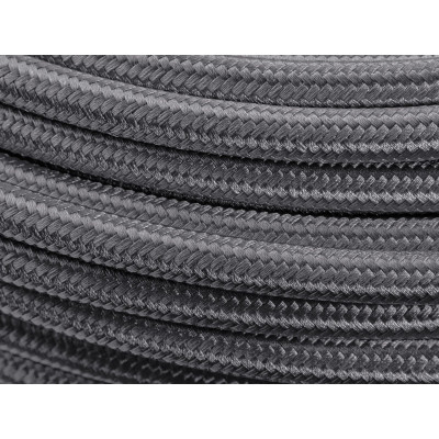 10mm Nylon Braided PTFE Fuel Hose - Black