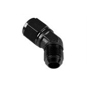 AN10 45° Female-Male Coupler Hose Fitting - Black