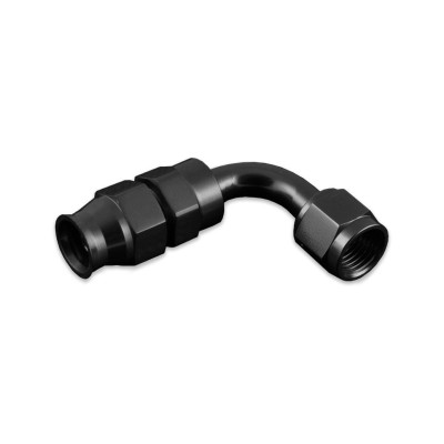 90° AN10 JIC PTFE Fuel Oil Hose End Fitting - Black