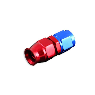 AN-4 JIC Straight PTFE Fuel Fitting - Red Hose End