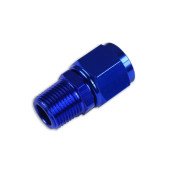 AN-4 JIC Flare to 1/8" NPT Hose Fitting Adapter - Blue