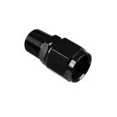 AN-8 JIC Flare to 1/4" NPT Hose Fitting Adapter Black
