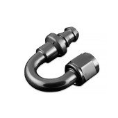 180° Black AN4 Push-On Fitting for Easy Installation