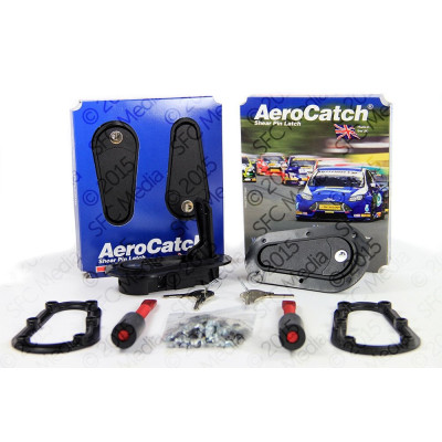 AeroCatch Flush Locking Hood Latch & Mounting Pads