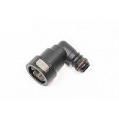 Radium 16mm SAE Female to 90° 5/8" Barb Adapter