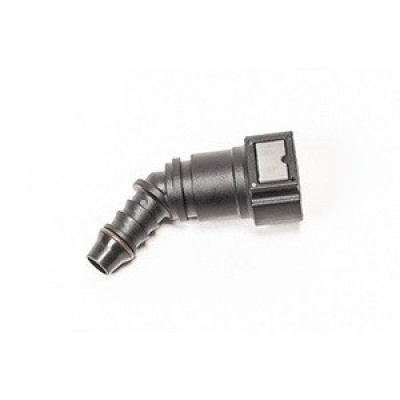 10mm SAE Female to 45° 3/8in Barb Fuel Connector