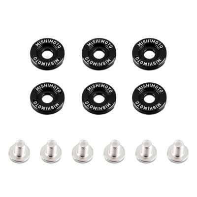 Mishimoto Black Fender Washer Kit - 6 Pieces