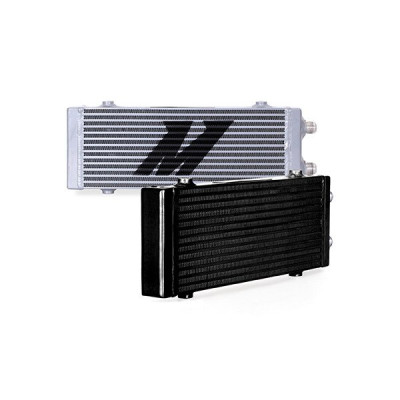 Mishimoto Universal Dual Pass Oil Cooler - Medium Black