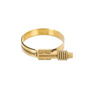 Mishimoto 66mm Gold Worm Gear Clamp - Durable & Reliable