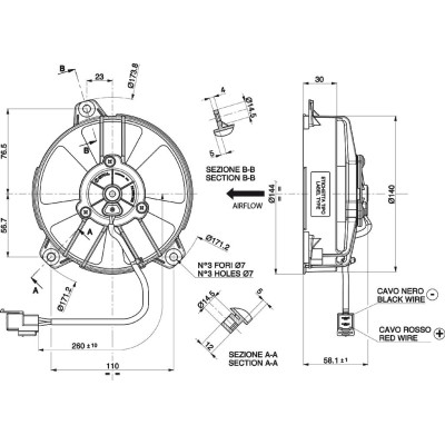 Spal 12V VA31-A101-46S 130MM Axial Pull Fan