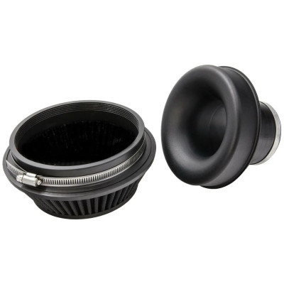 70mm ID Small Cone Air Filter with Velocity Stack - PR-CC-193-150-VS-70