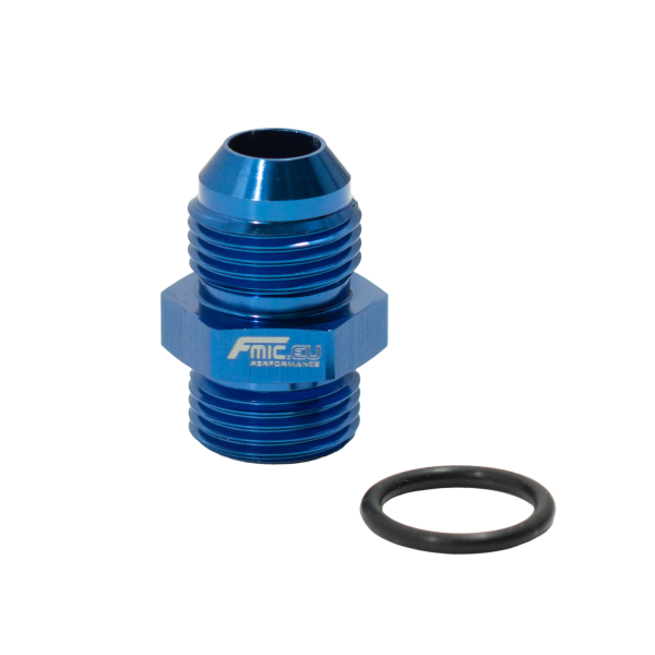 AN8 Male JIC Hose Fitting Adapter - Blue