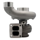 Turbocharger Pulsar PSR 369D 1000HP 90° Outlet Comp. Hsg .91 T4 Twin Scroll Inlet 4.21" Marmon V-Band Outlet 76*68 Turbine Wheel Ball bearings