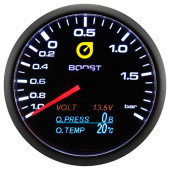 60mm 4-in-1 Boost, Voltage, Oil Pressure & Temperature Gauge