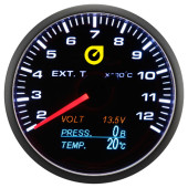 60mm 4-in-1 EGT Voltage Temperature & Pressure Gauge