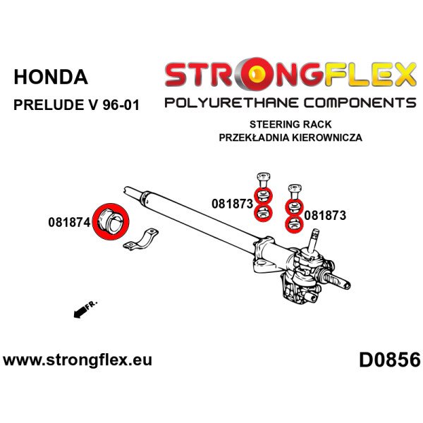 Strongflex 081874B Steering Rack Clamp Bush