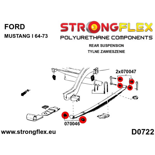 Strongflex 070047B Shackle bushing