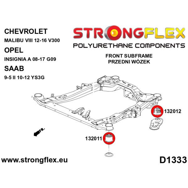 Strongflex 132012A Front subframe - rear bush SPORT