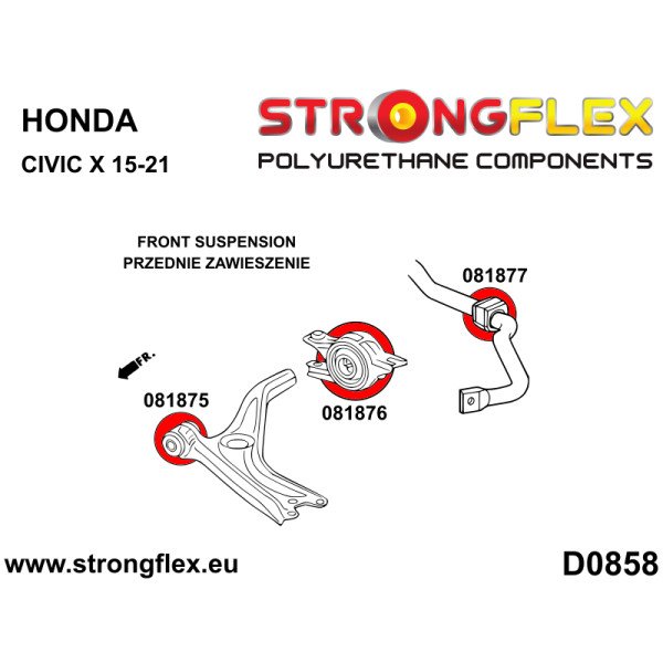 Strongflex 081876B Front control arm – rear bush