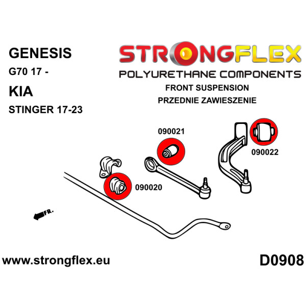 Strongflex 090021A Front lower arm bush SPORT