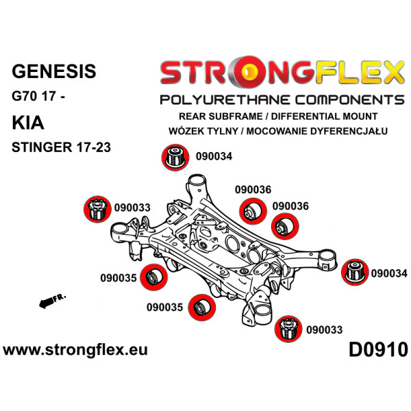 Strongflex 090035A Rear diff mount - front bush SPORT