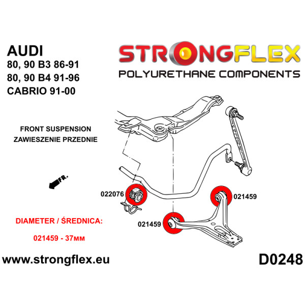 Strongflex 026297A Full suspension bush kit SPORT