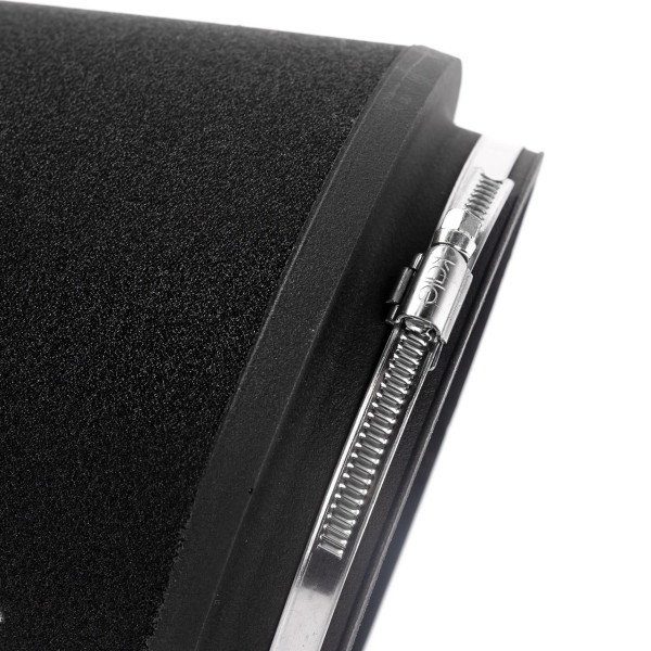 CC-195-VS-76-BK 76mm ID Neck Large Cone Air Filter with Velocity Stack