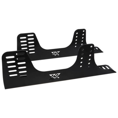 FIA Black Bucket Seat Mounts for BMW E46 Driver's Side