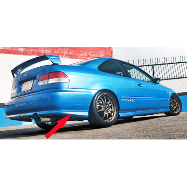 Aerodynamics Rear Bumper Caps Mugen-Style – Honda Civic 99-01 2/4dr