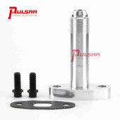 Pulsar '-10 AN Extended Oil Drain Flange Install Kit for T4 Turbo