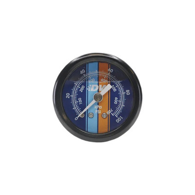 Fuel Pressure Gauge - Liquid Filled Blue Face with Logo